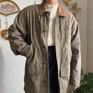 vintage suede barn coat